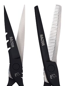 Набор ножниц Mustang Professional RAZOR NP-07 Черный 5,5 дюйм